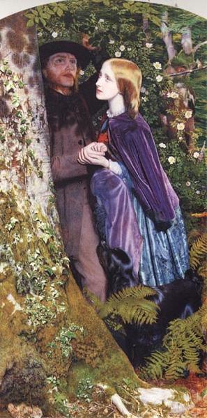 Arthur Hughes The Long Engagement Germany oil painting art